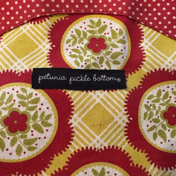 Petunia Pickle Bottom Diaper Bag. Red and Yellow Women's Diaper Bag - Picture 3 of 10